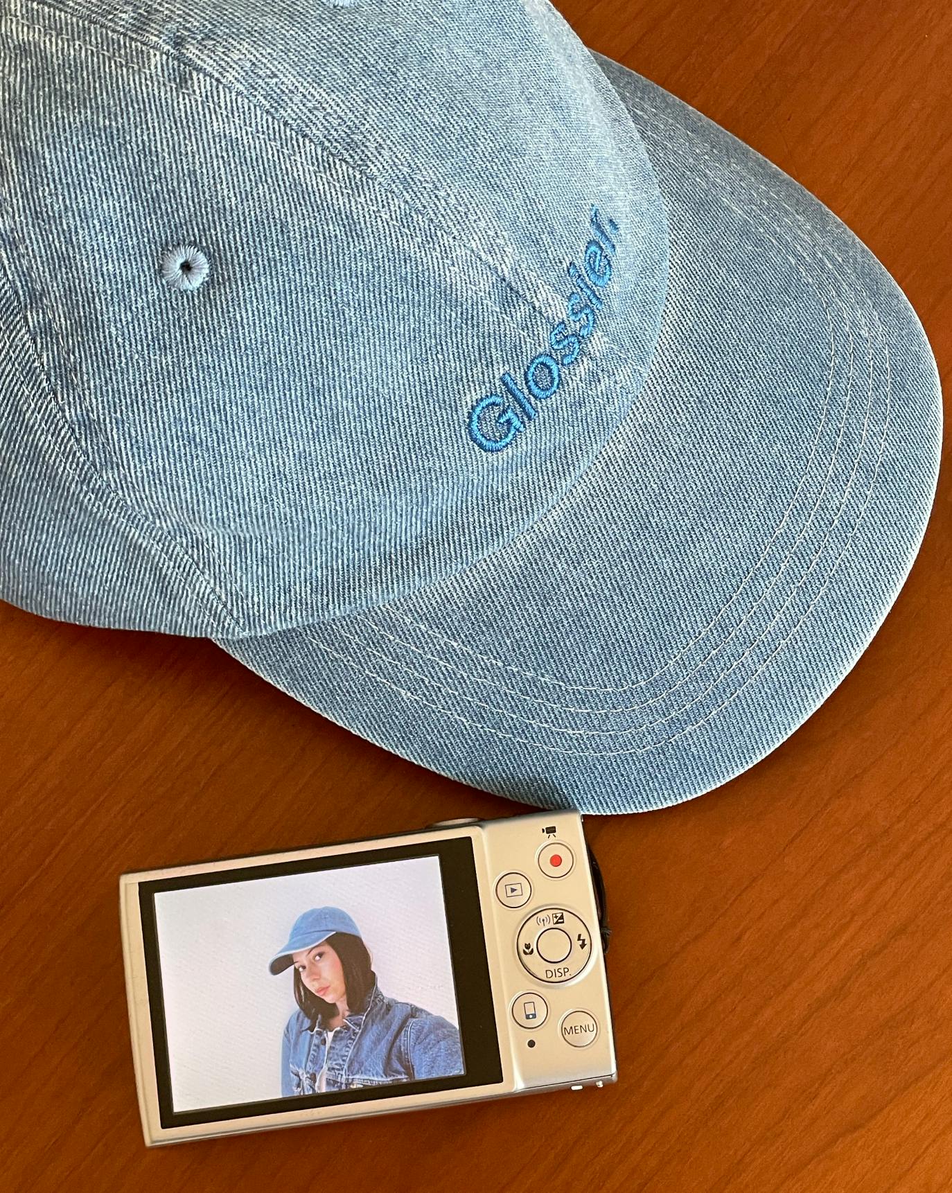 blue denim cap